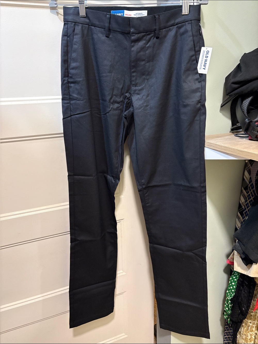Old Navy Men's Black Dress Pants - Straight Leg 28x34